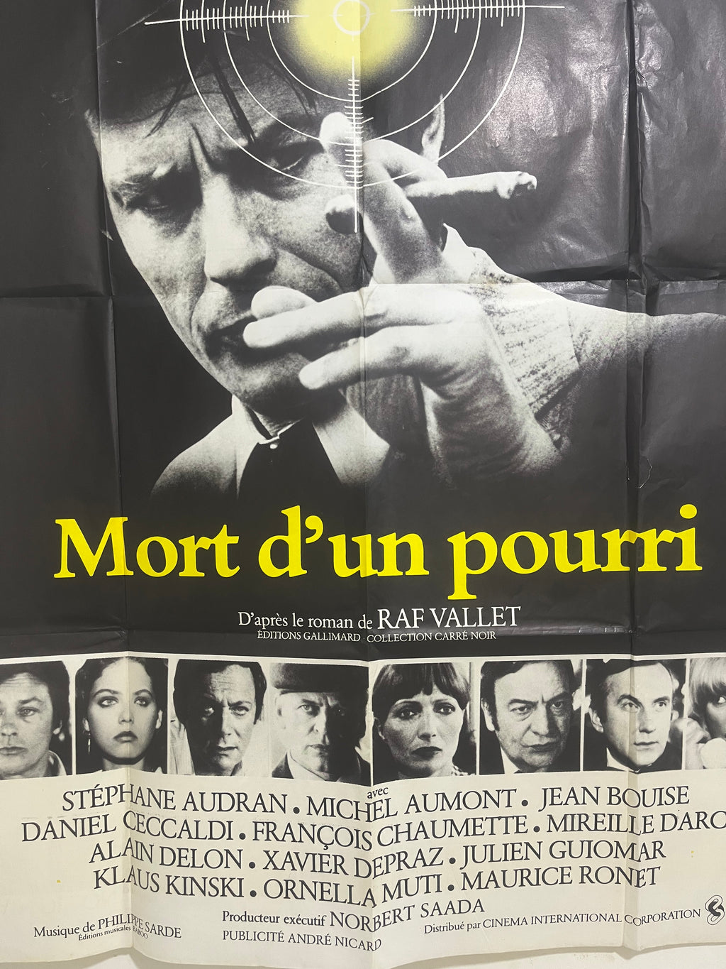 Original Mort d’un pourri (1977) French Movie Poster | Alain Delon Vintage Cinema Poster