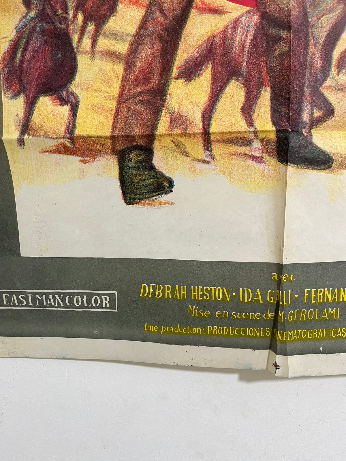 Affiche de cinéma vintage « 7 Colts du Tonnerre »