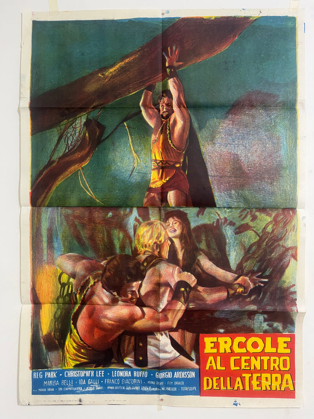 Ercole al Centro della Terra – Affiche de cinéma italienne vintage | 1961