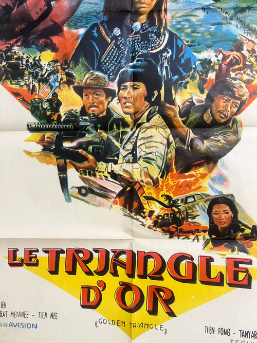 Affiche originale Le Triangle d’Or – Vintage Movie Poster Golden Triangle