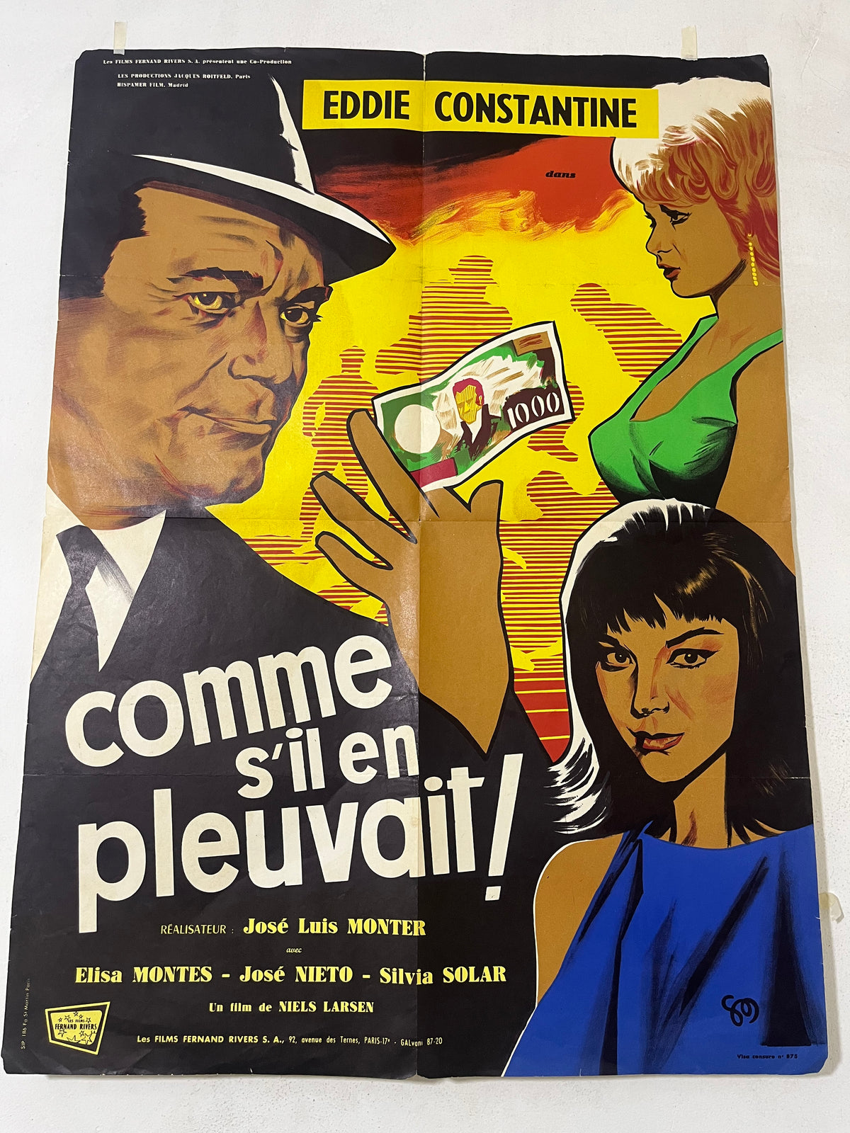 Comme s’il en pleuvait – Affiche de Film Vintage Originale