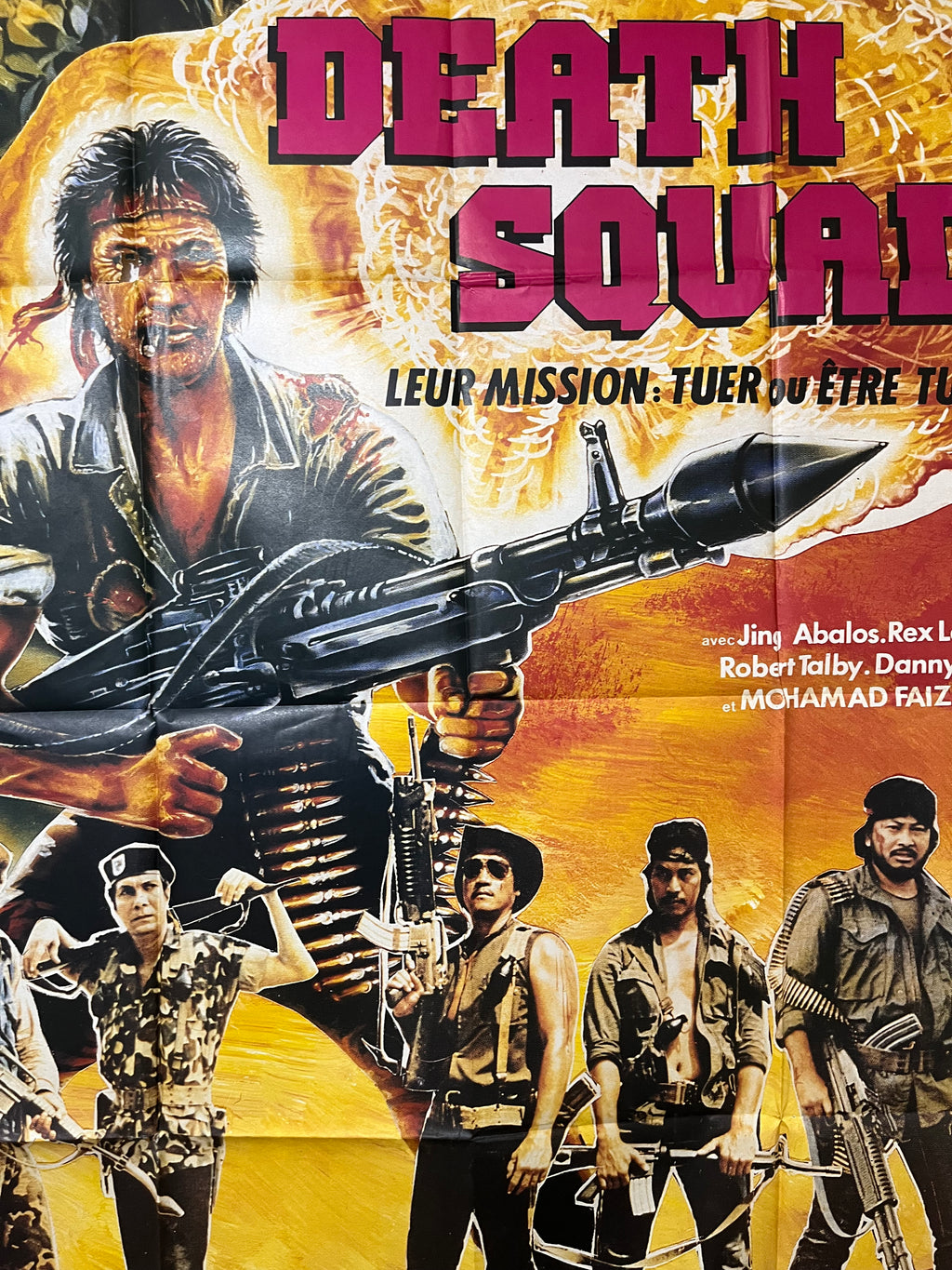 Affiche vintage originale du film Death Squad