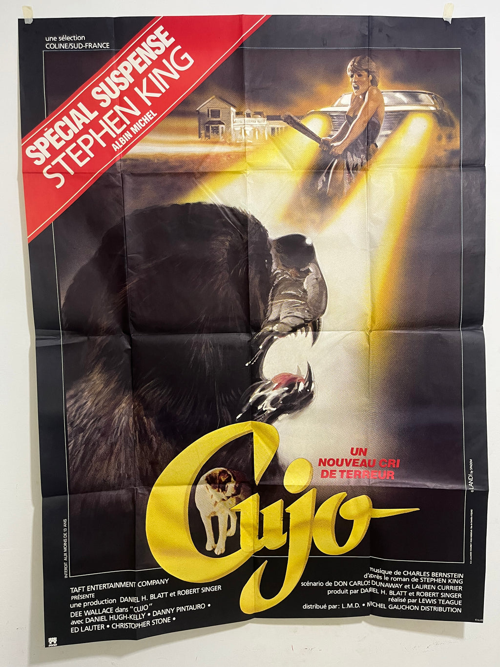 Cujo — Affiche française vintage, Stephen King
