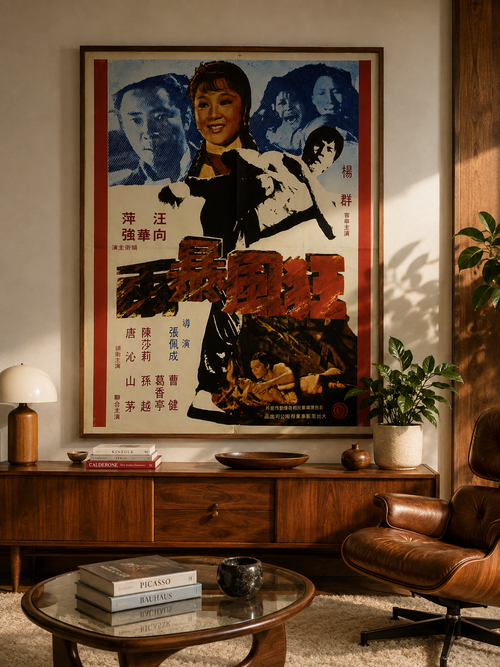 Affiche de cinéma chinoise vintage – Art rétro du cinéma asiatique