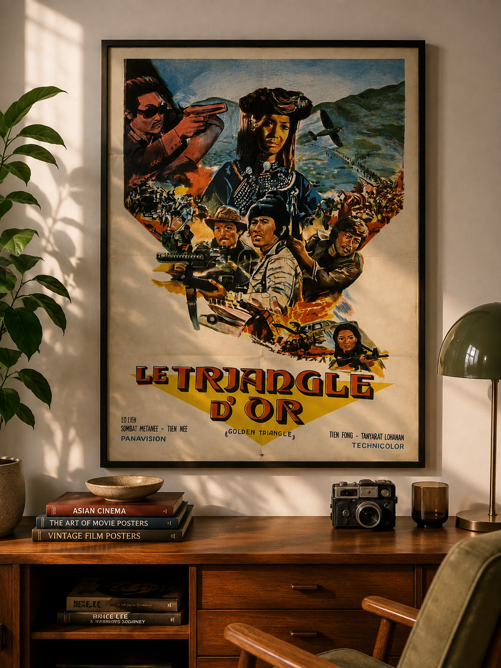Affiche originale Le Triangle d’Or – Vintage Movie Poster Golden Triangle