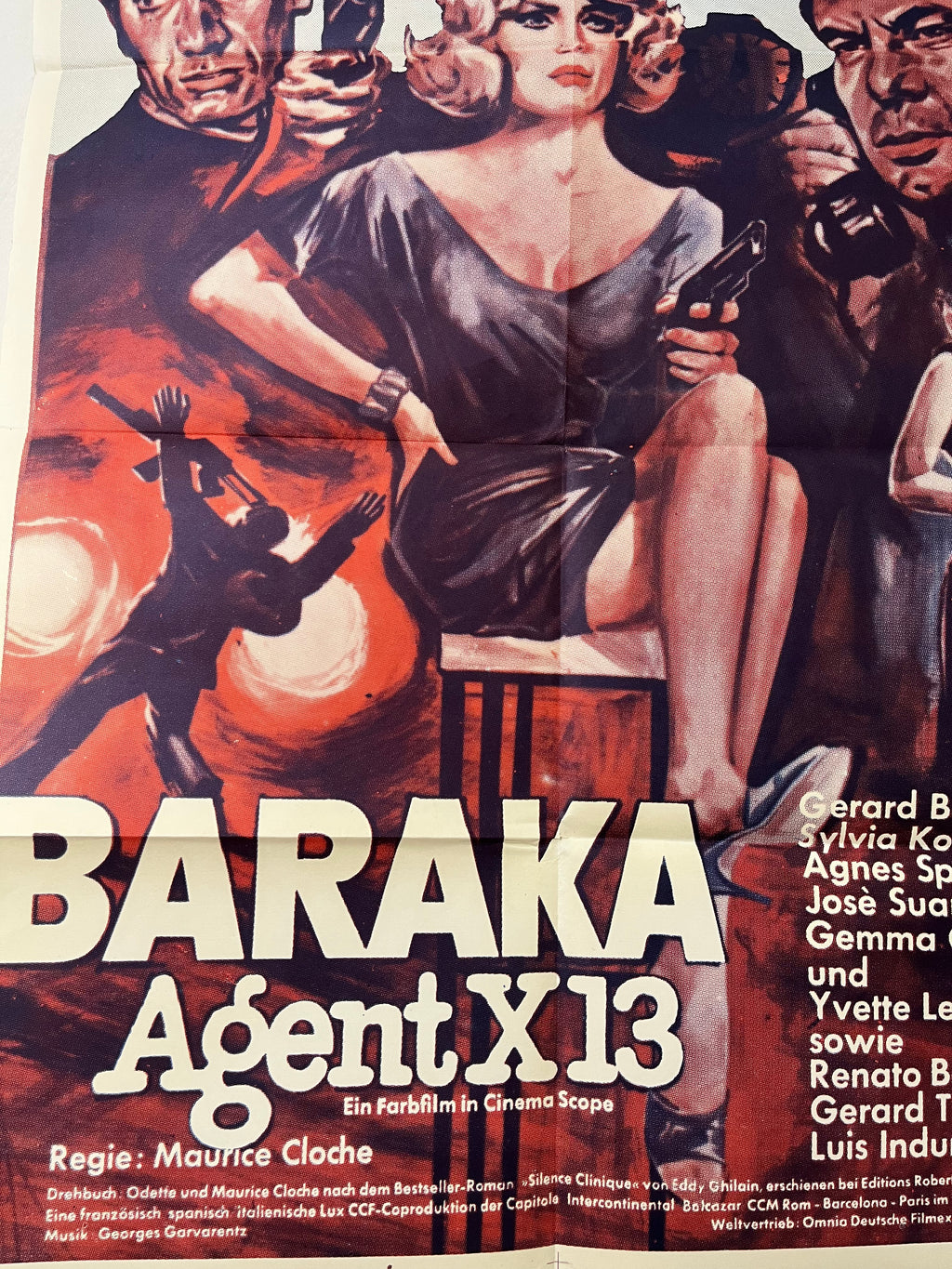 Baraka Agent X13 – Affiche de Film Vintage Originale