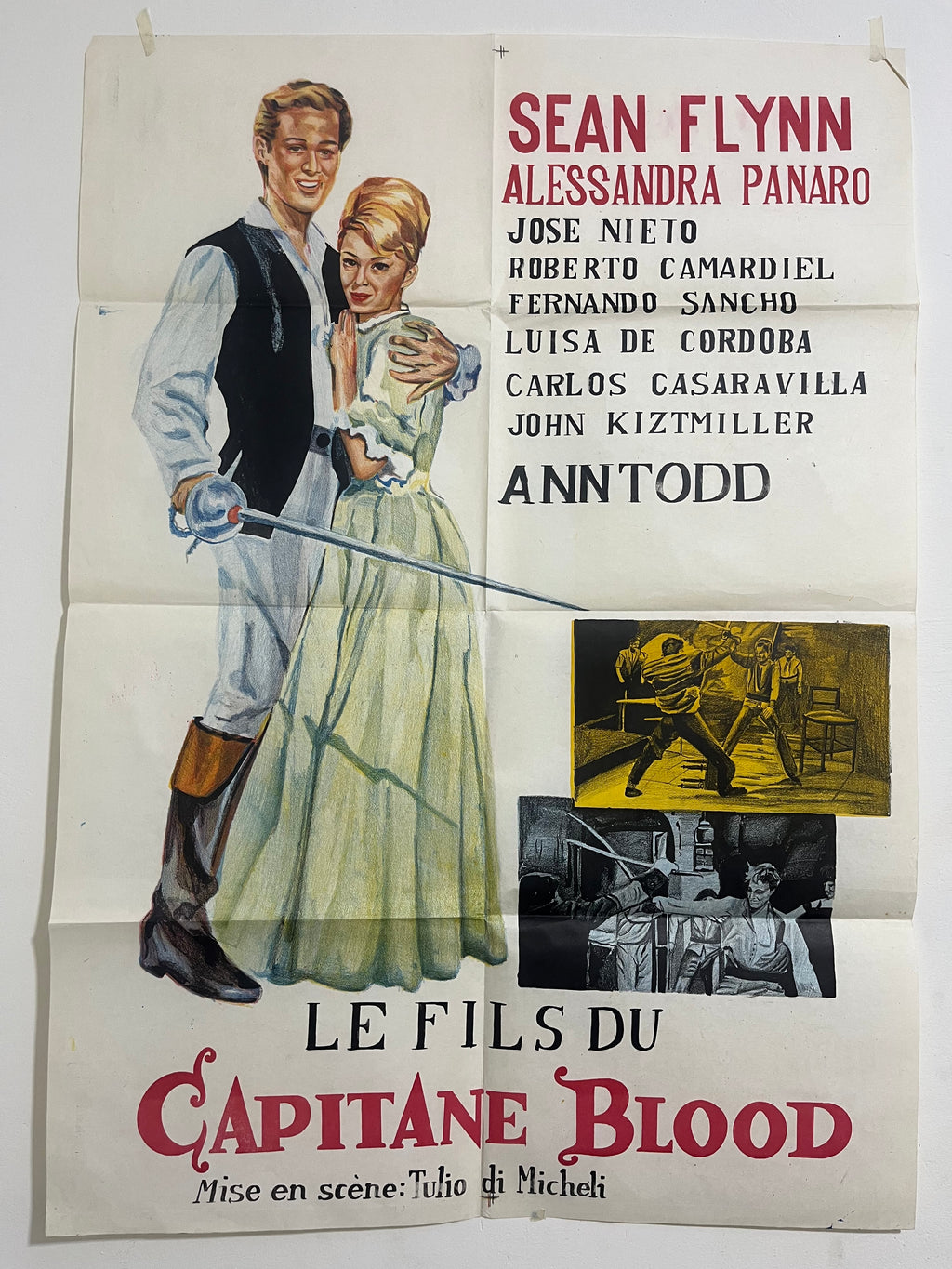 Affiche de cinéma vintage « Le Fils du Capitaine Blood »