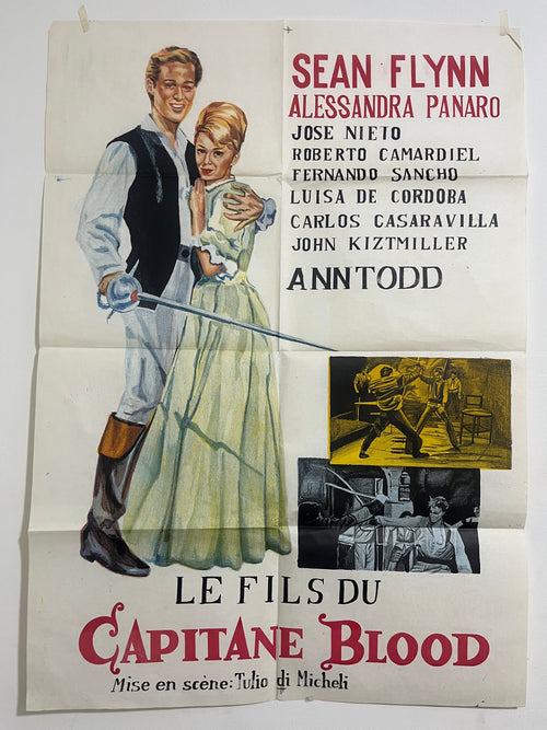 Affiche de cinéma vintage « Le Fils du Capitaine Blood »