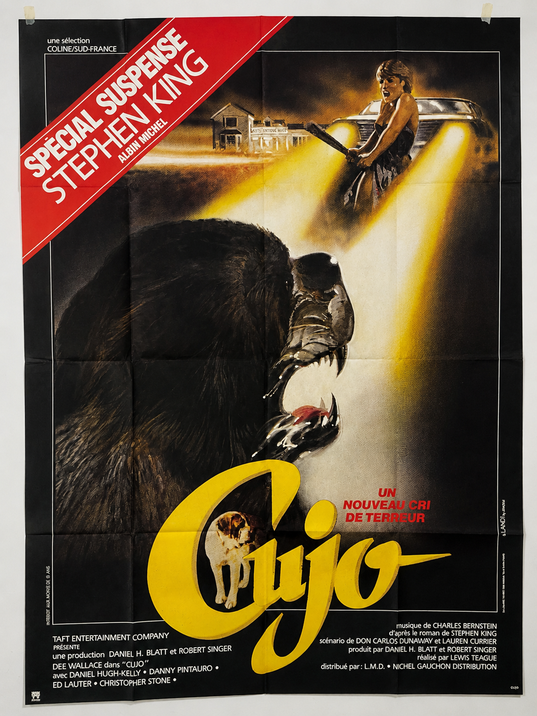 Cujo — Affiche française vintage, Stephen King