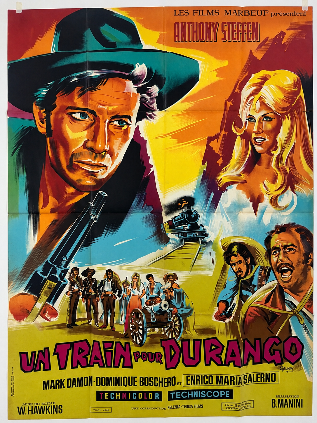 Un Train pour Durango — Western vintage