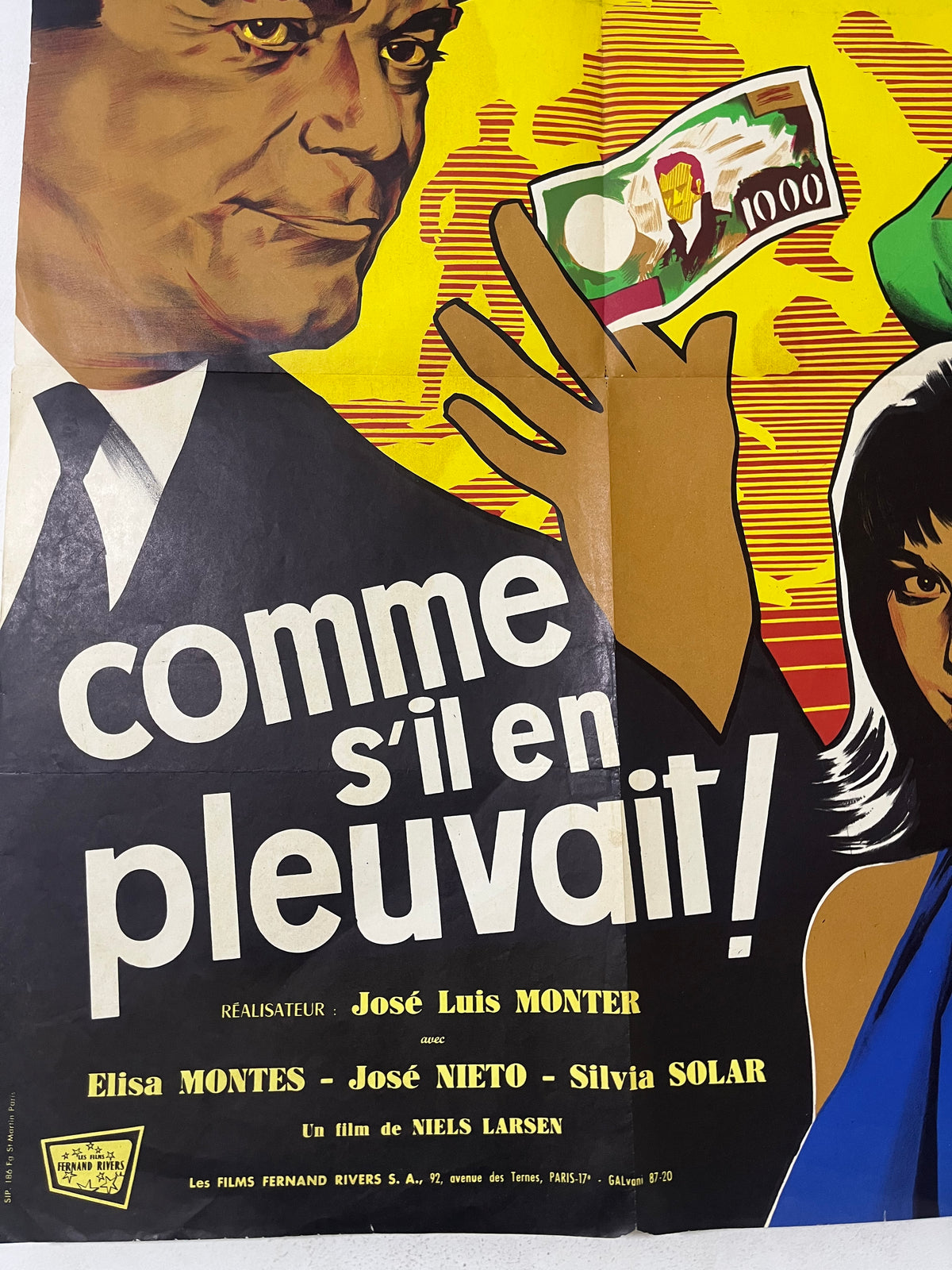 Comme s’il en pleuvait – Affiche de Film Vintage Originale