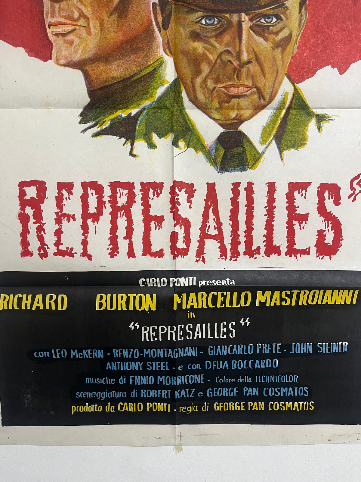 Affiche de film vintage Représailles – Richard Burton & Marcello Mastroianni