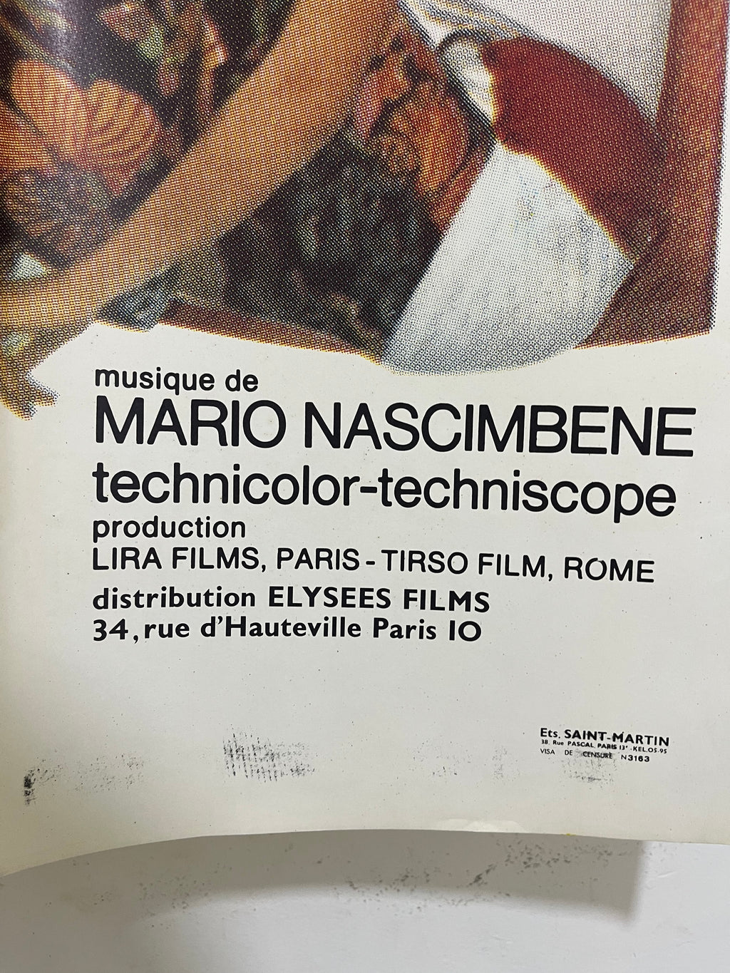 Un corps… une nuit — Affiche de cinéma vintage