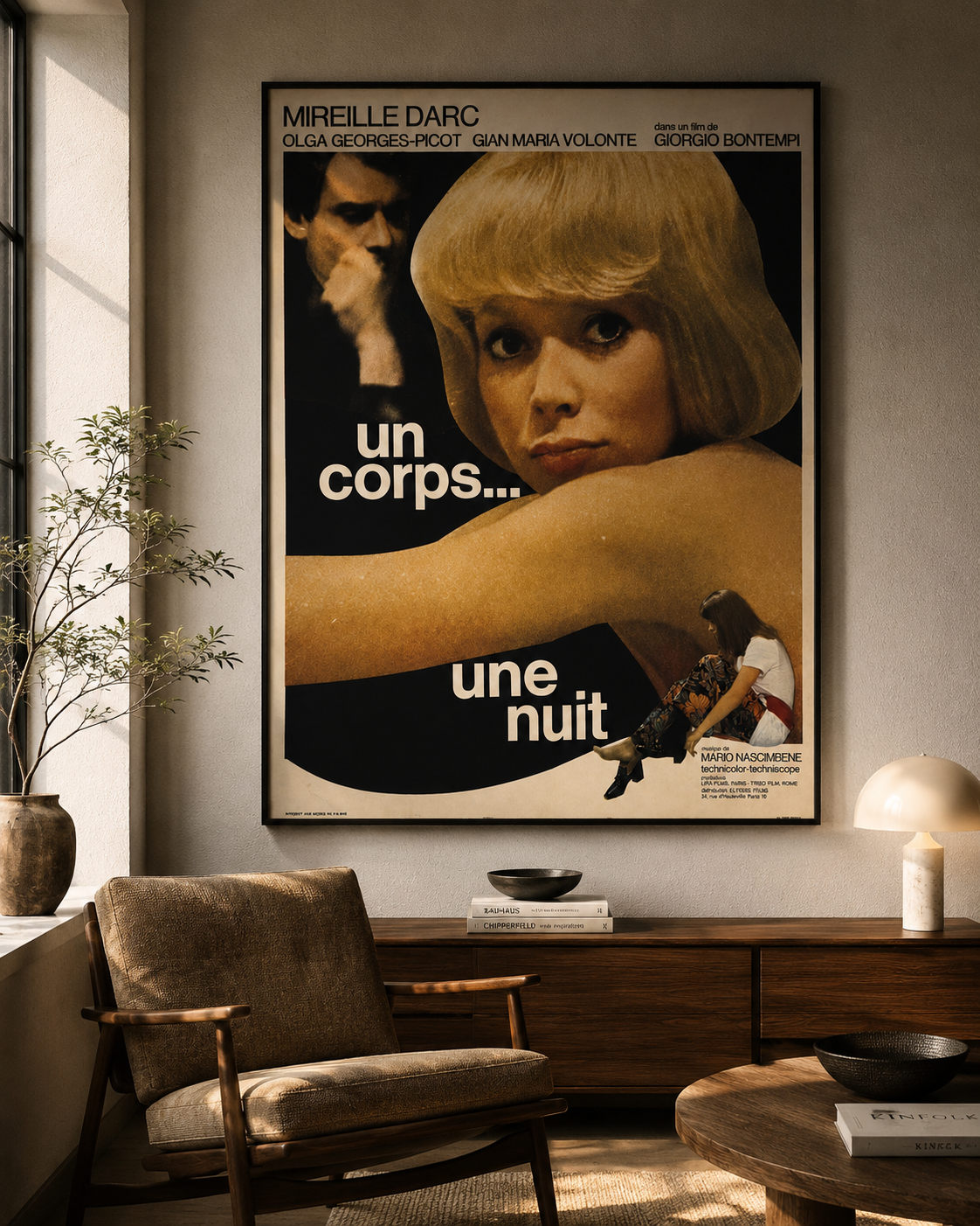 Un corps… une nuit — Affiche de cinéma vintage