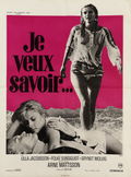 Original Je veux savoir… Vintage French Movie Poster | Rare French Cinema Wall Art