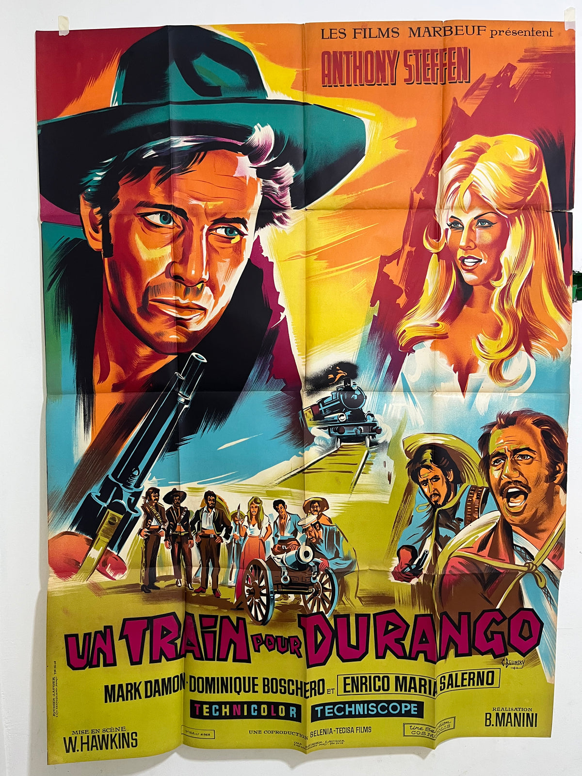 Un Train pour Durango — Western vintage