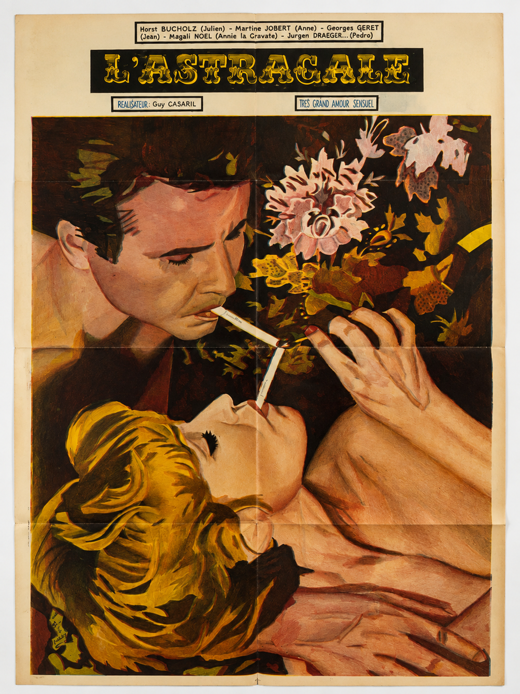 Affiche de cinéma vintage « L’Astragale »