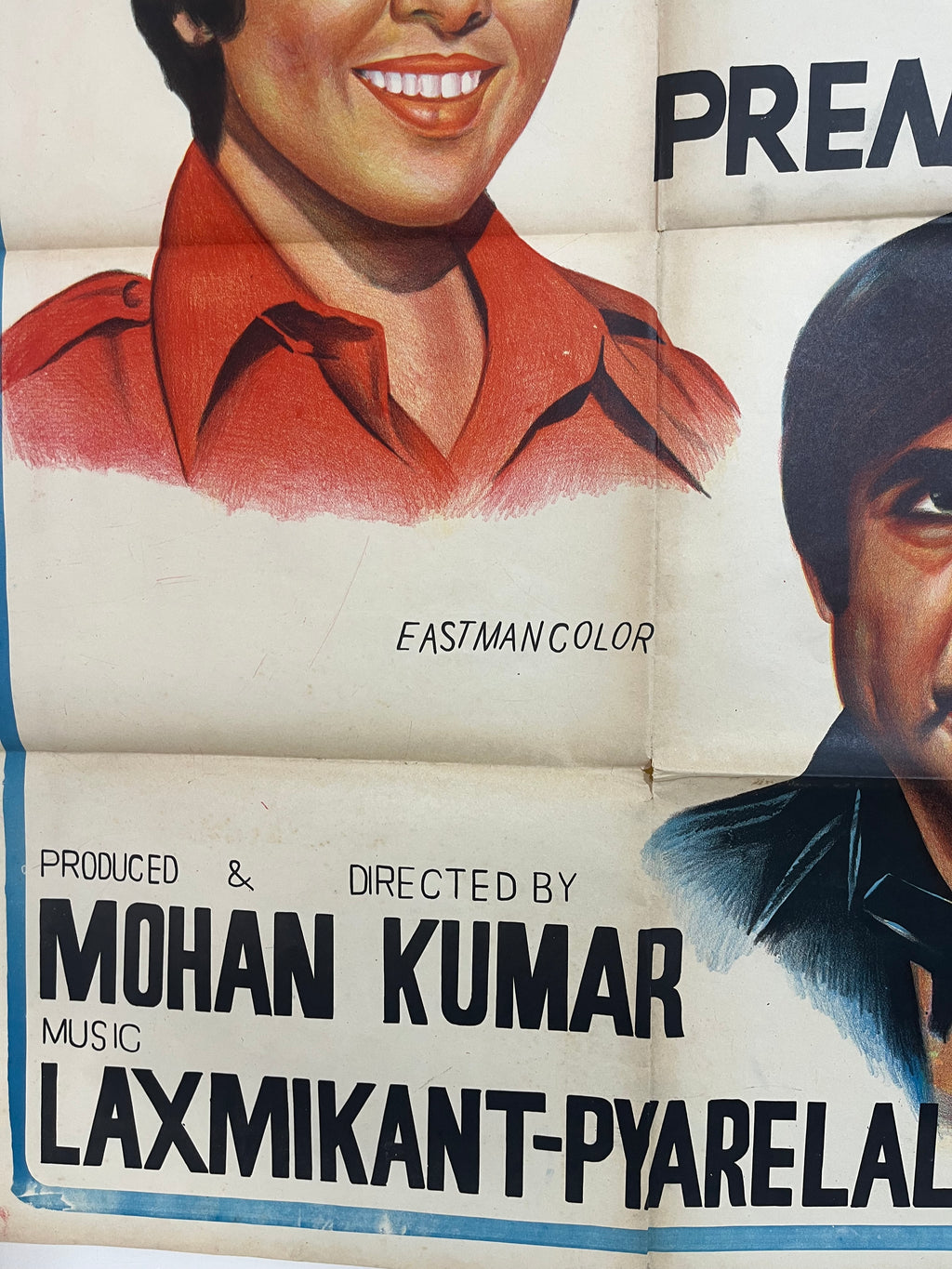 Affiche de film vintage Amir Garib – Dev Anand & Hema Malini