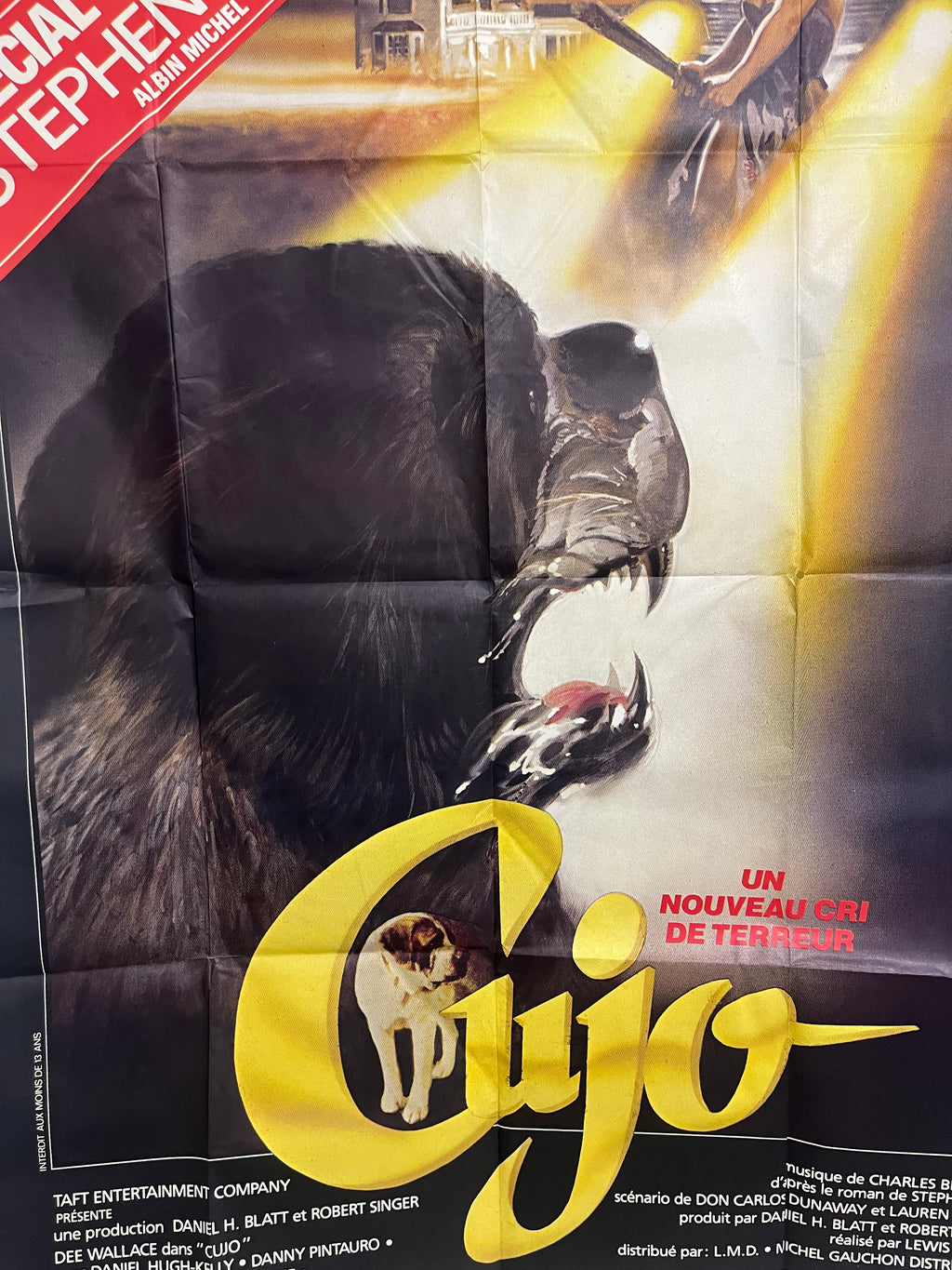 Cujo — Affiche française vintage, Stephen King