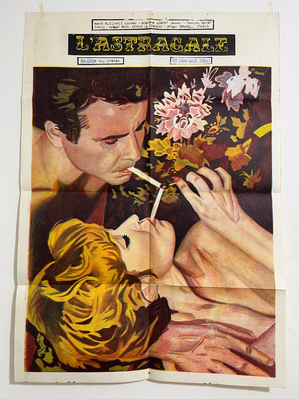Affiche de cinéma vintage « L’Astragale »