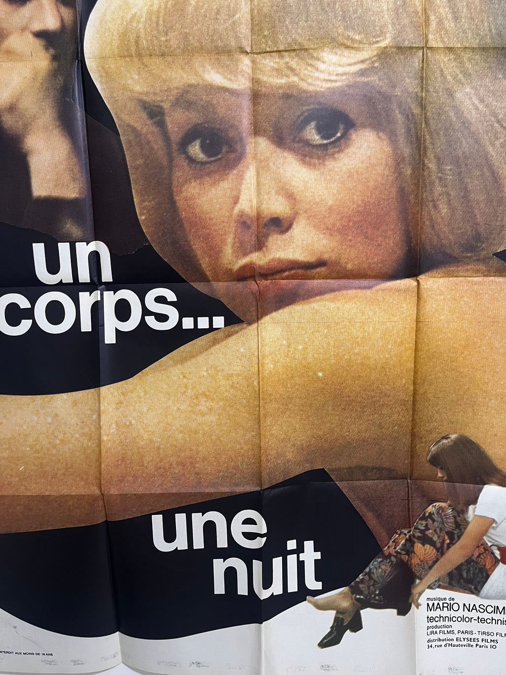 Un corps… une nuit — Affiche de cinéma vintage