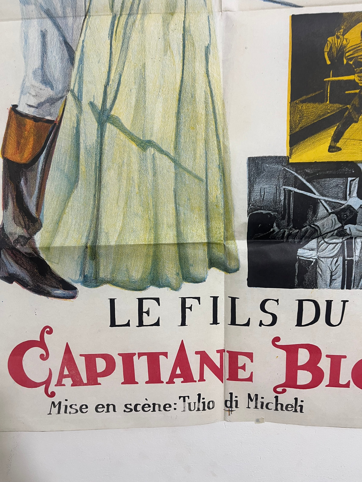 Affiche de cinéma vintage « Le Fils du Capitaine Blood »