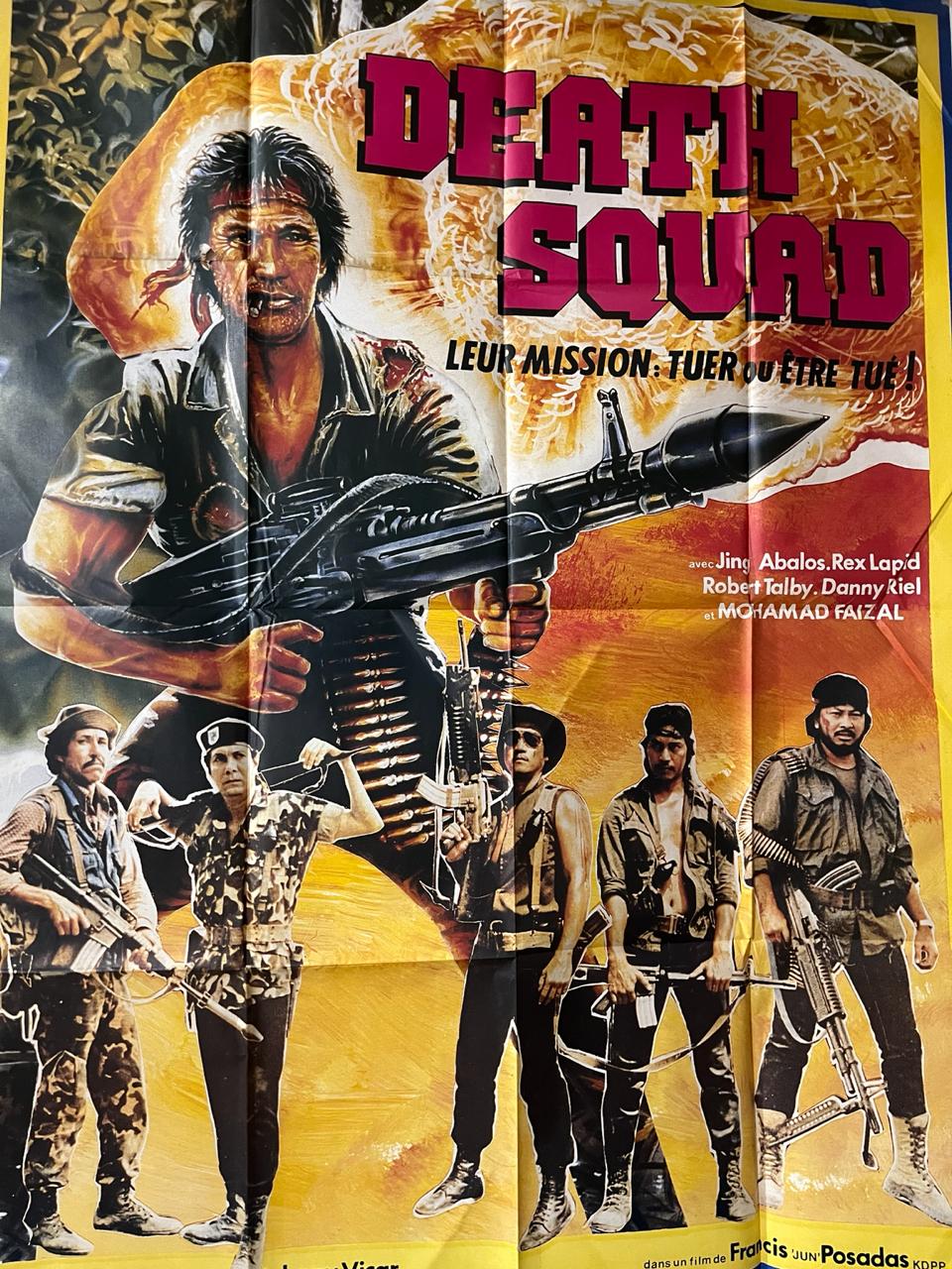 Original Vintage Movie Poster – Death Squad – Action Cinema Poster