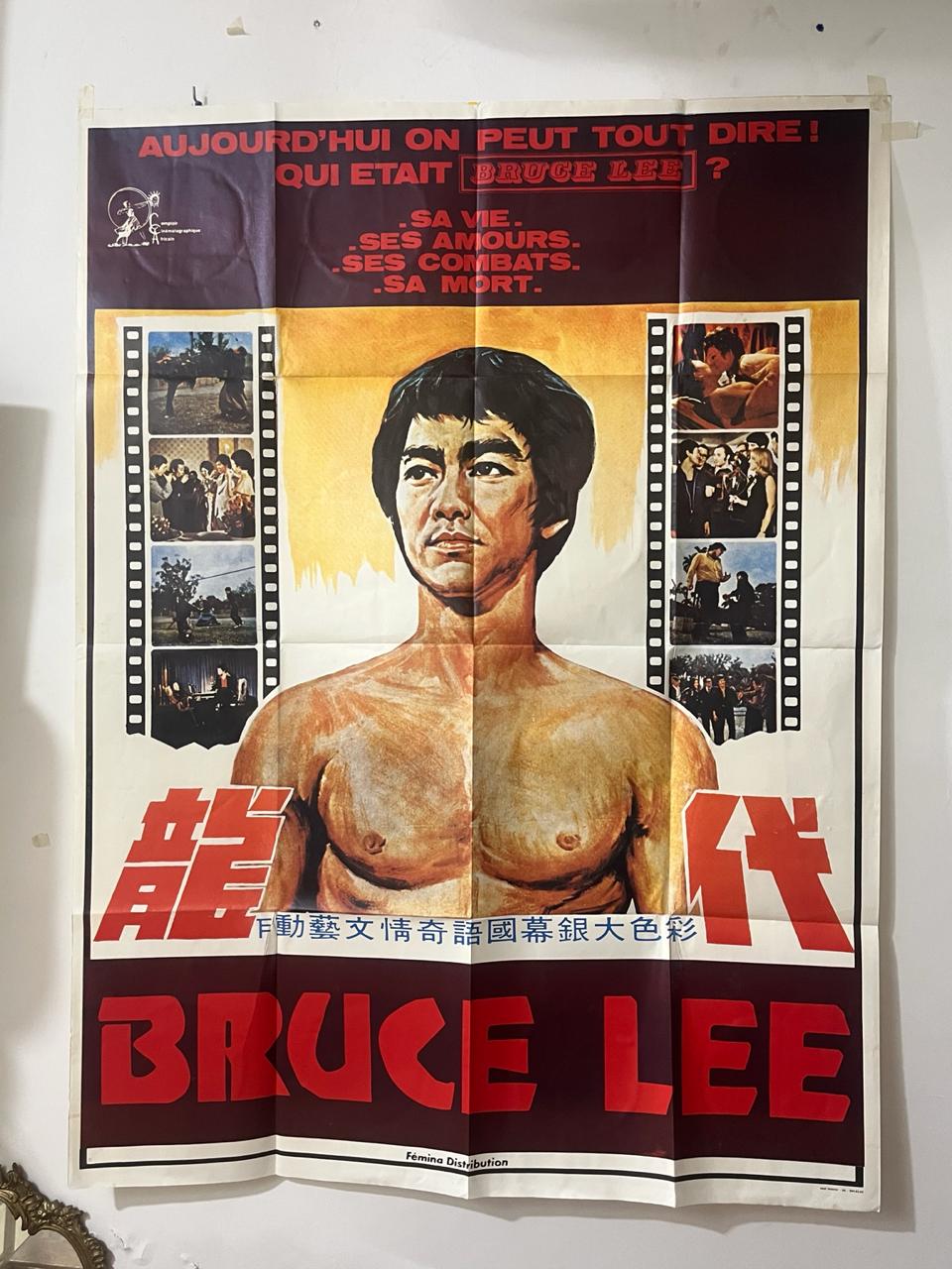 Original Vintage Bruce Lee Movie Poster – Martial Arts Cinema Poster