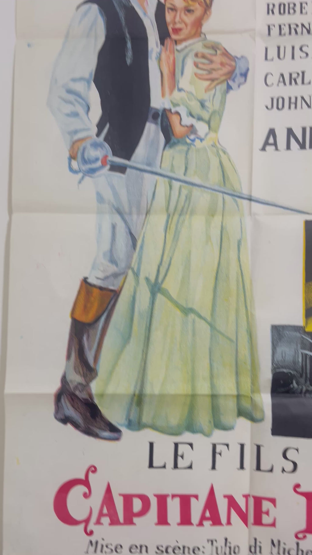 Affiche de cinéma vintage « Le Fils du Capitaine Blood »