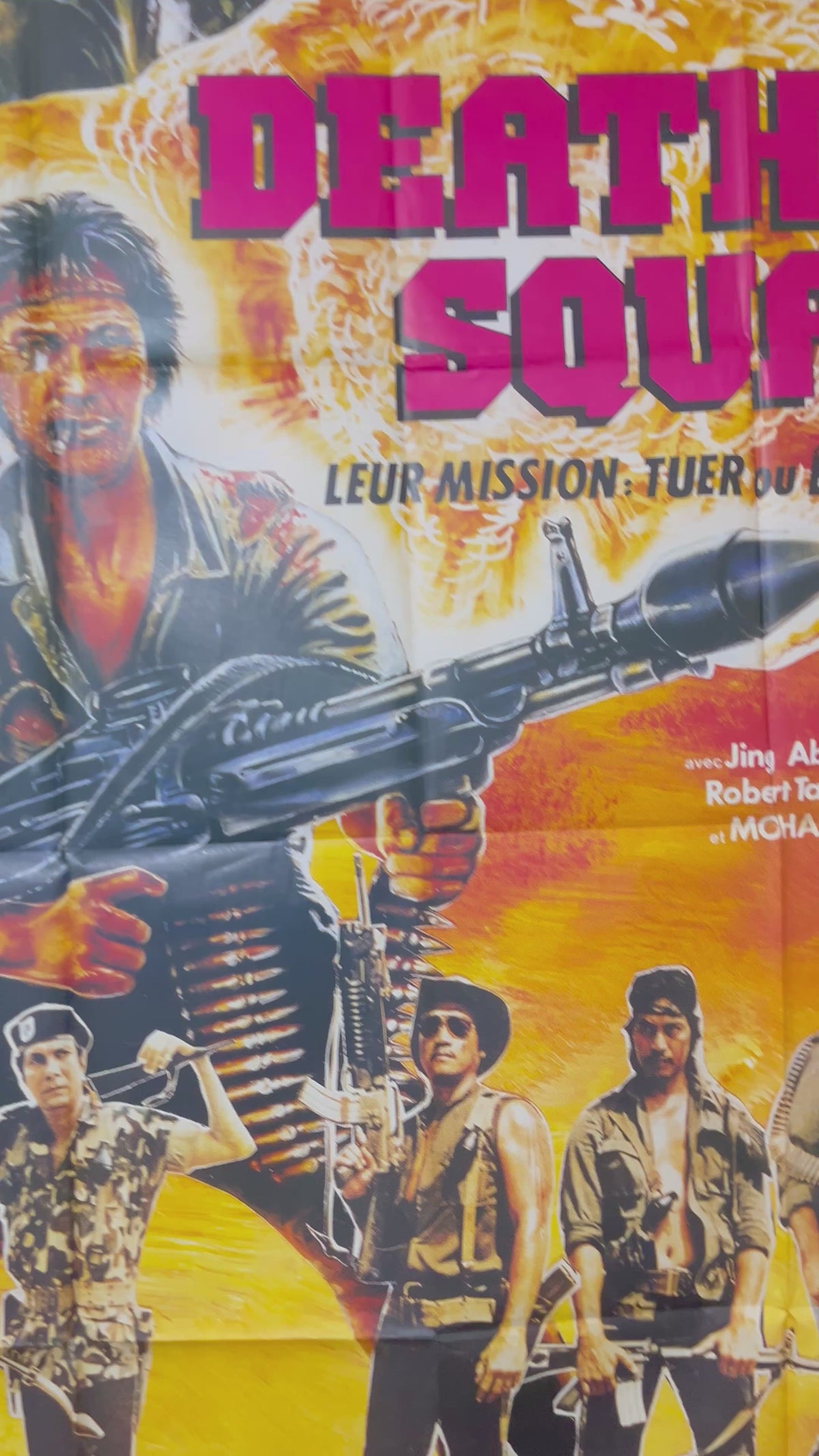 Affiche vintage originale du film Death Squad